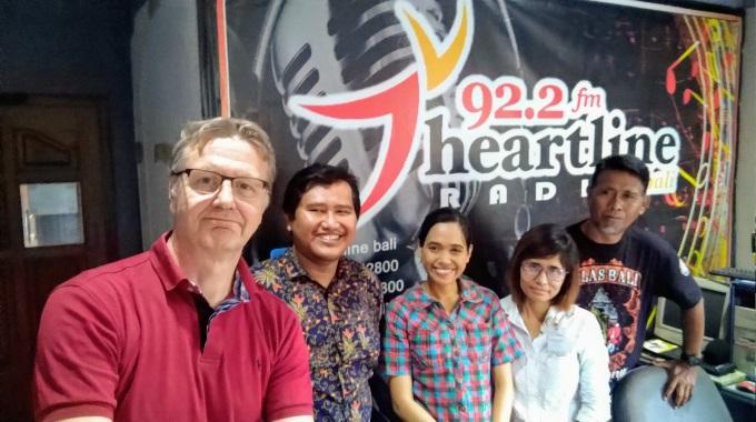 Ilkka Kastepohja Heartline Balin studiossa Indonesiassa.