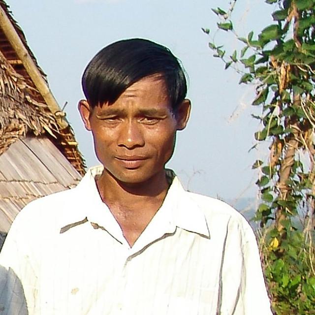 Kambodžalainen mies.