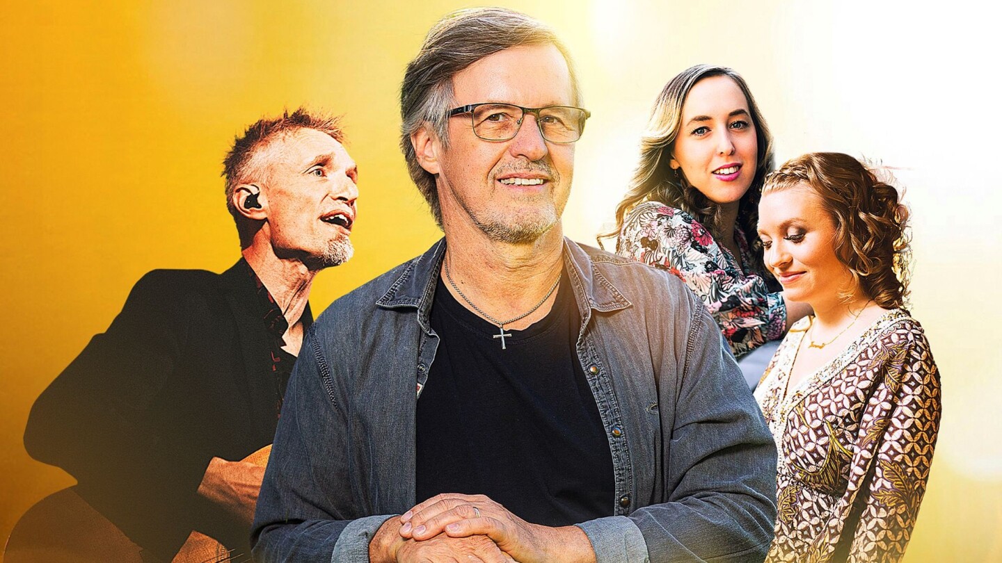 Häikäisevän kirkas -kiertueen promootiokuva, edessä Pekka Simojoki.